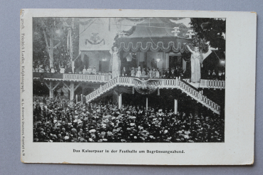 Ansichtskarte AK Frankfurt Main 1900-1910 Kaiserpaar in Festhalle Gesangwettstreit Architektur Ortsansicht Hessen